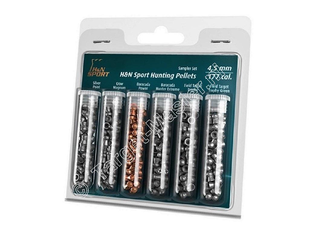 H&N Hunting Pellets Sampler Set 4.50mm Airgun Pellets 6 pack